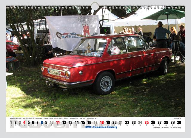 Bild: BMW-Stammtisch Hamburg / Kalender 2018